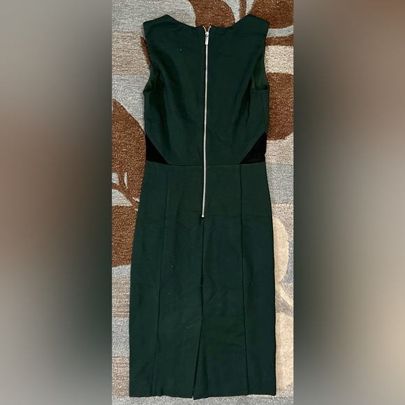 French Connection Sleeveless Lula Black V-Mesh Illusion Bodice Pencil Dress ZP1 - Picture 6 of 8